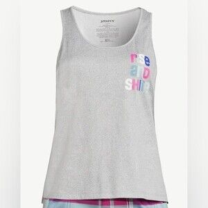 Joyspun Women's Print Pajama Tank Top Size 2X